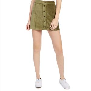 Brand New NWT REWASH Corduroy Button Mini Skirt